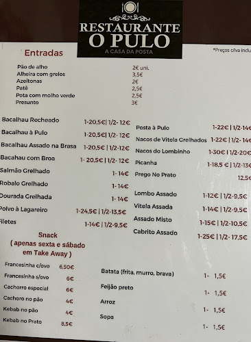 Opinii despre Restaurante O Pulo în Santa Eulália - Gastronomia e hotelaria