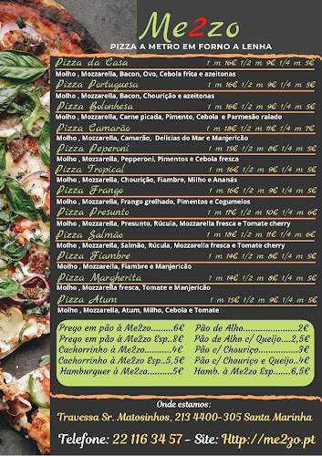 Me2zo - Pizza a Metro em Forno a Lenha