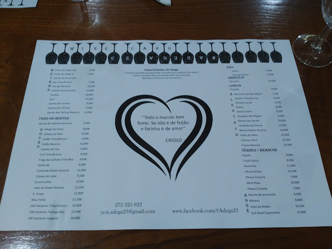 Opinii despre #23WineHouse Restaurante în Castelo Branco - Gastronomia e hotelaria