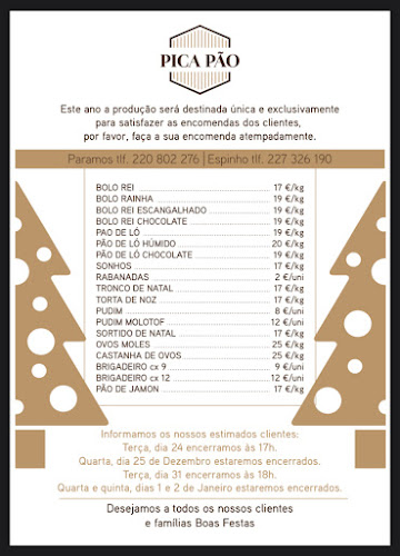 Pica Pão - Padaria e Pastelaria Prato do dia