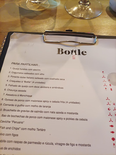 Bottle . Wine and Food - Faro