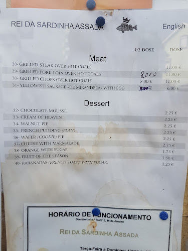 Comentarii opinii despre Rei da Sardinha Assada