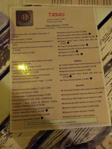 Comentarii opinii despre Gastrobar 13