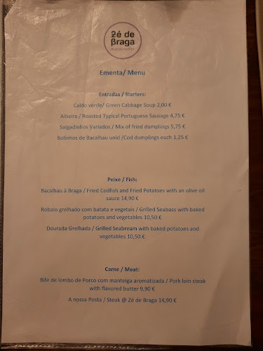 Restaurante Zé de Braga Phone number