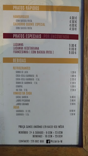 Pizzaria M - Mêda